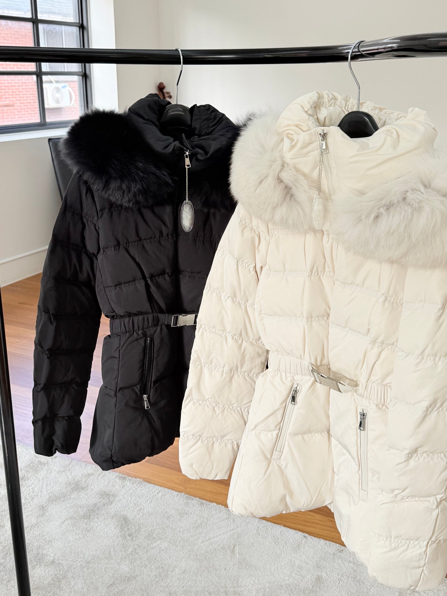 【予約】◆送料無料◆side pocket short down jacket / ivory