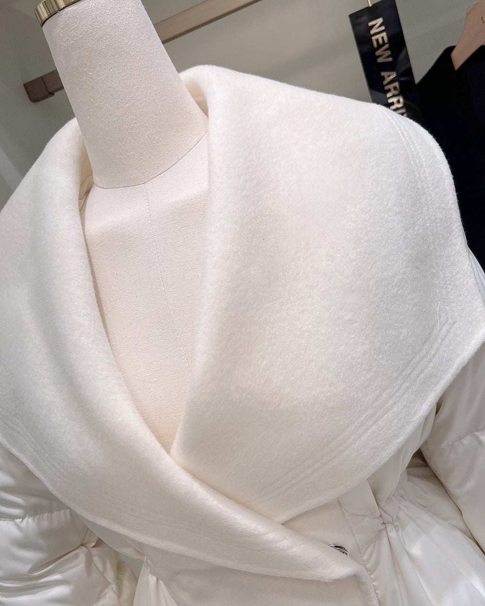 【予約】shawl collar light down / black