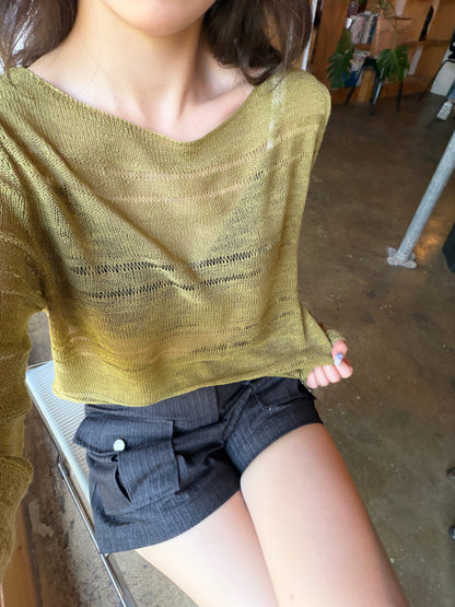see-through summer Knit