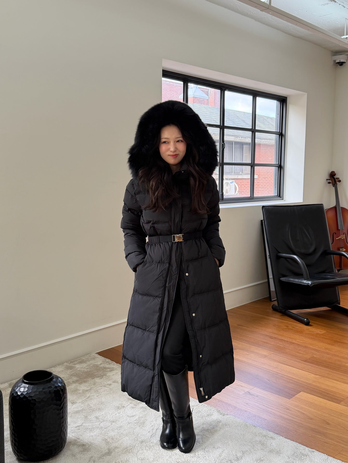 【予約】◆送料無料◆snow dust long pedding / black