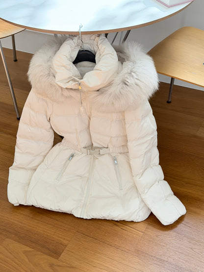 【予約】◆送料無料◆side pocket short down jacket / ivory