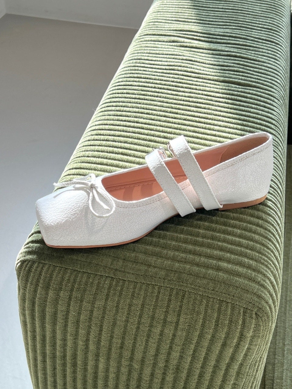 【送料無料】double belt ballerina shoes / 2color
