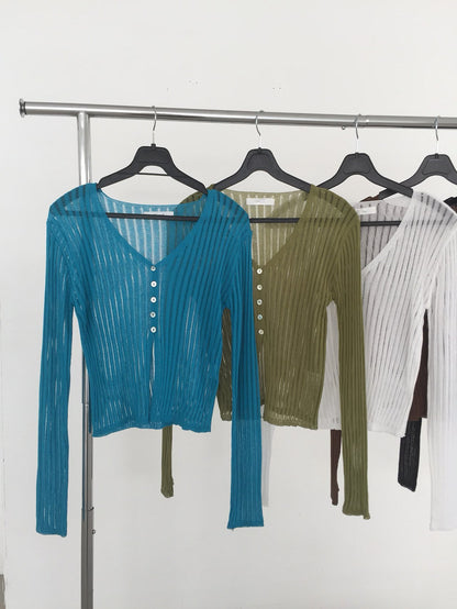 see through lib cardigan / 5color