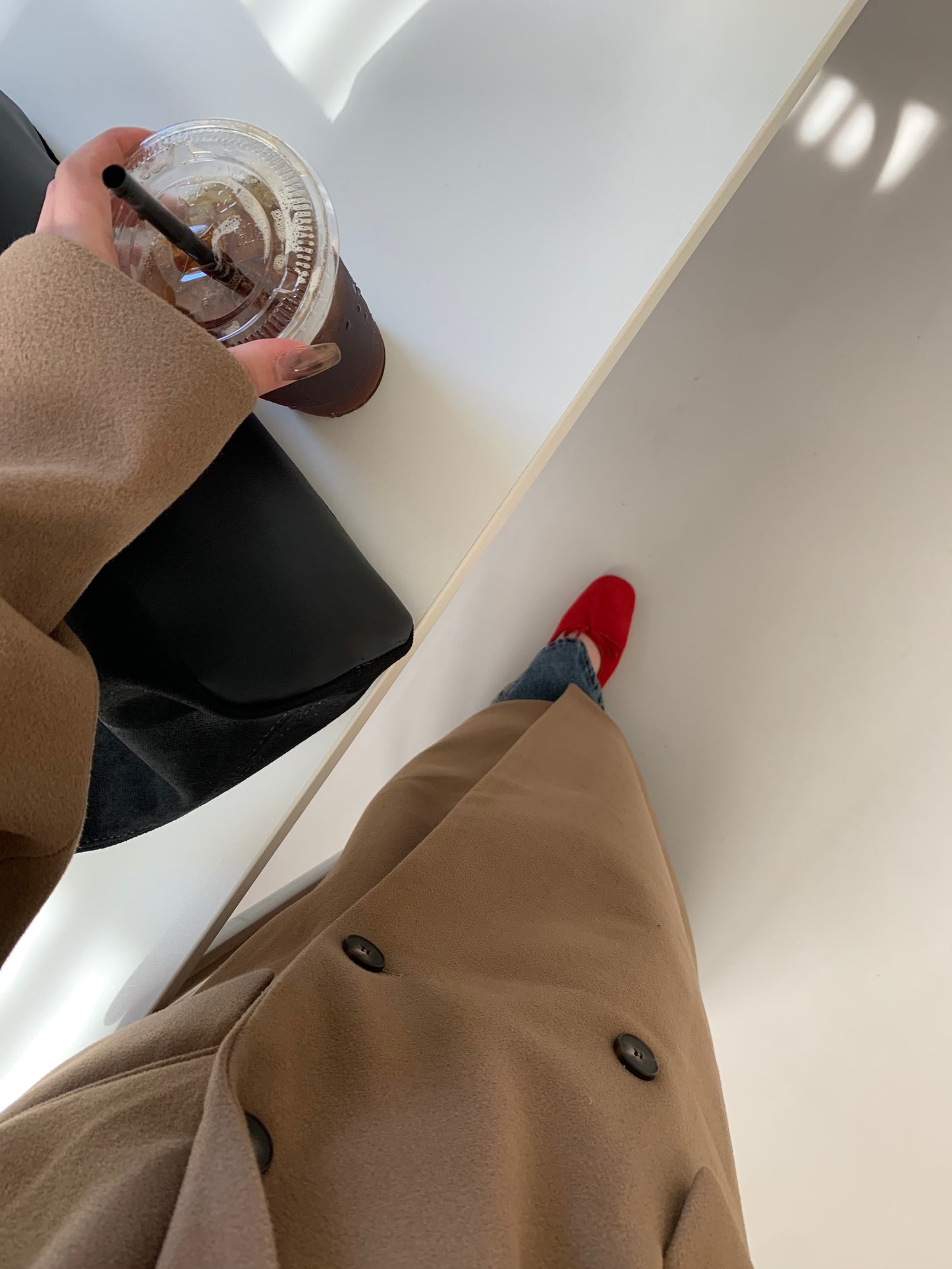 【即納】double bottun over chester coat / brown