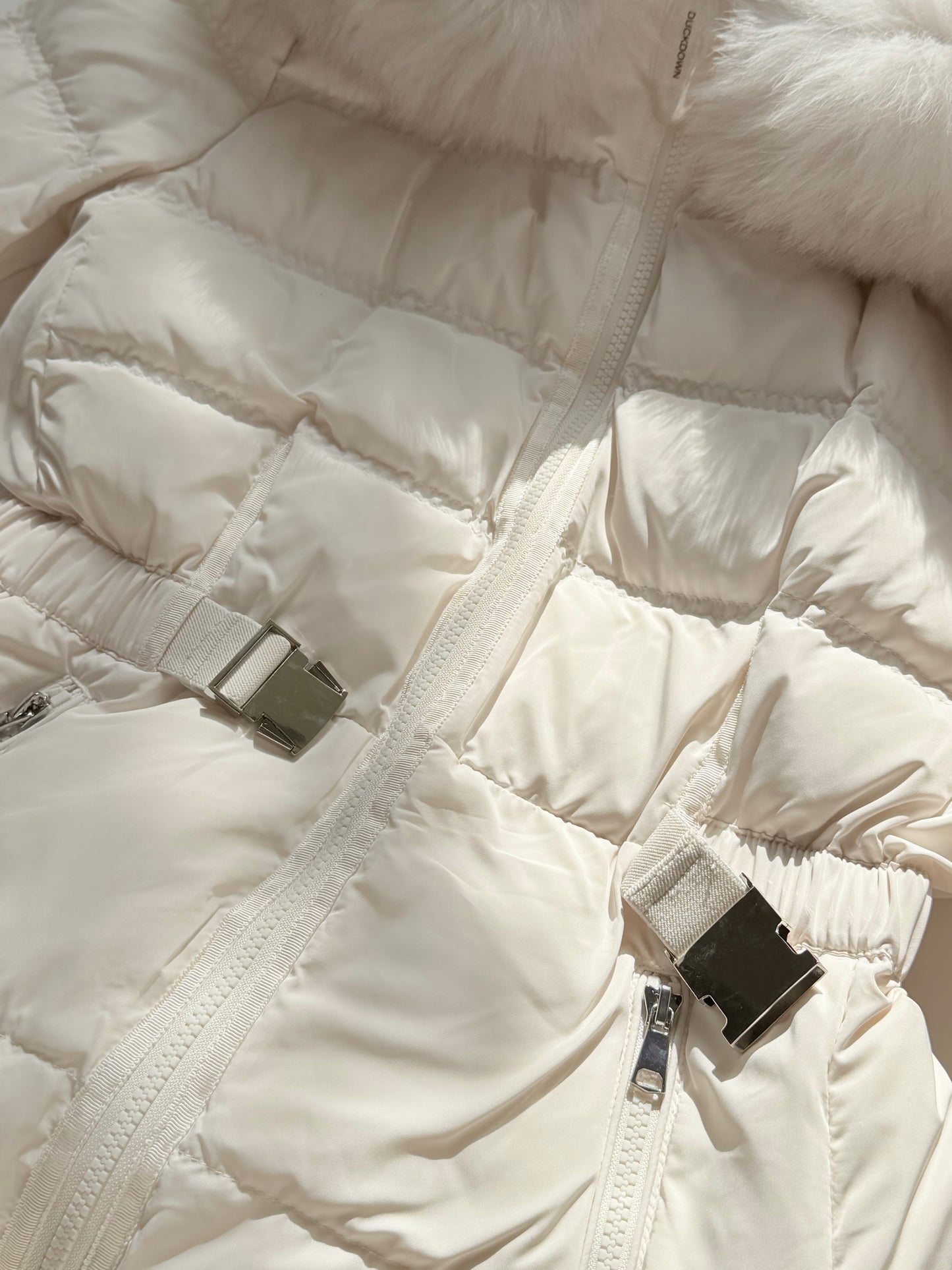 【予約】◆送料無料◆side pocket short down jacket / ivory