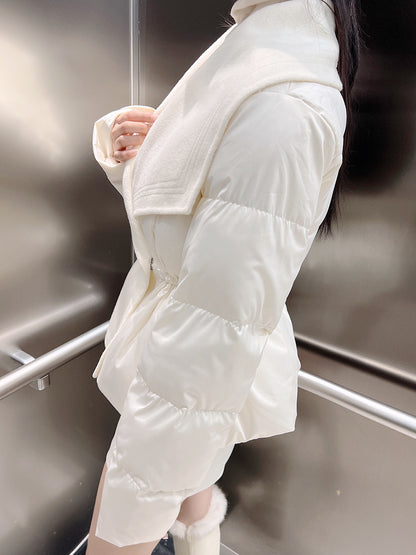 【予約】shawl collar light down / ivory