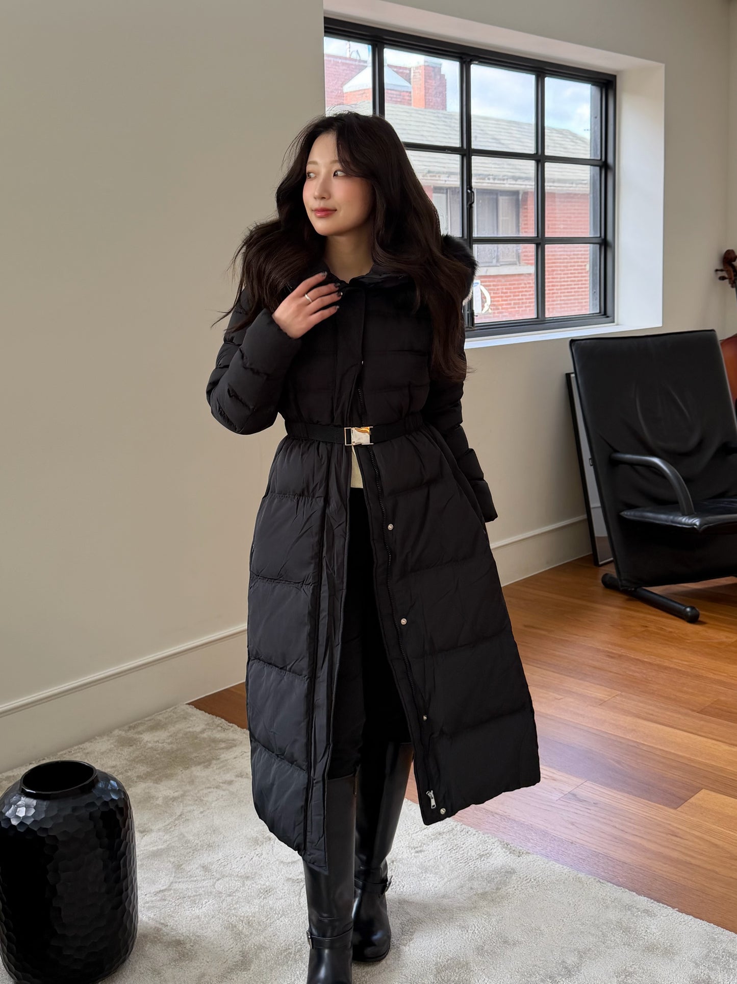 【予約】◆送料無料◆snow dust long pedding / black