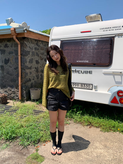 double pocket short pants