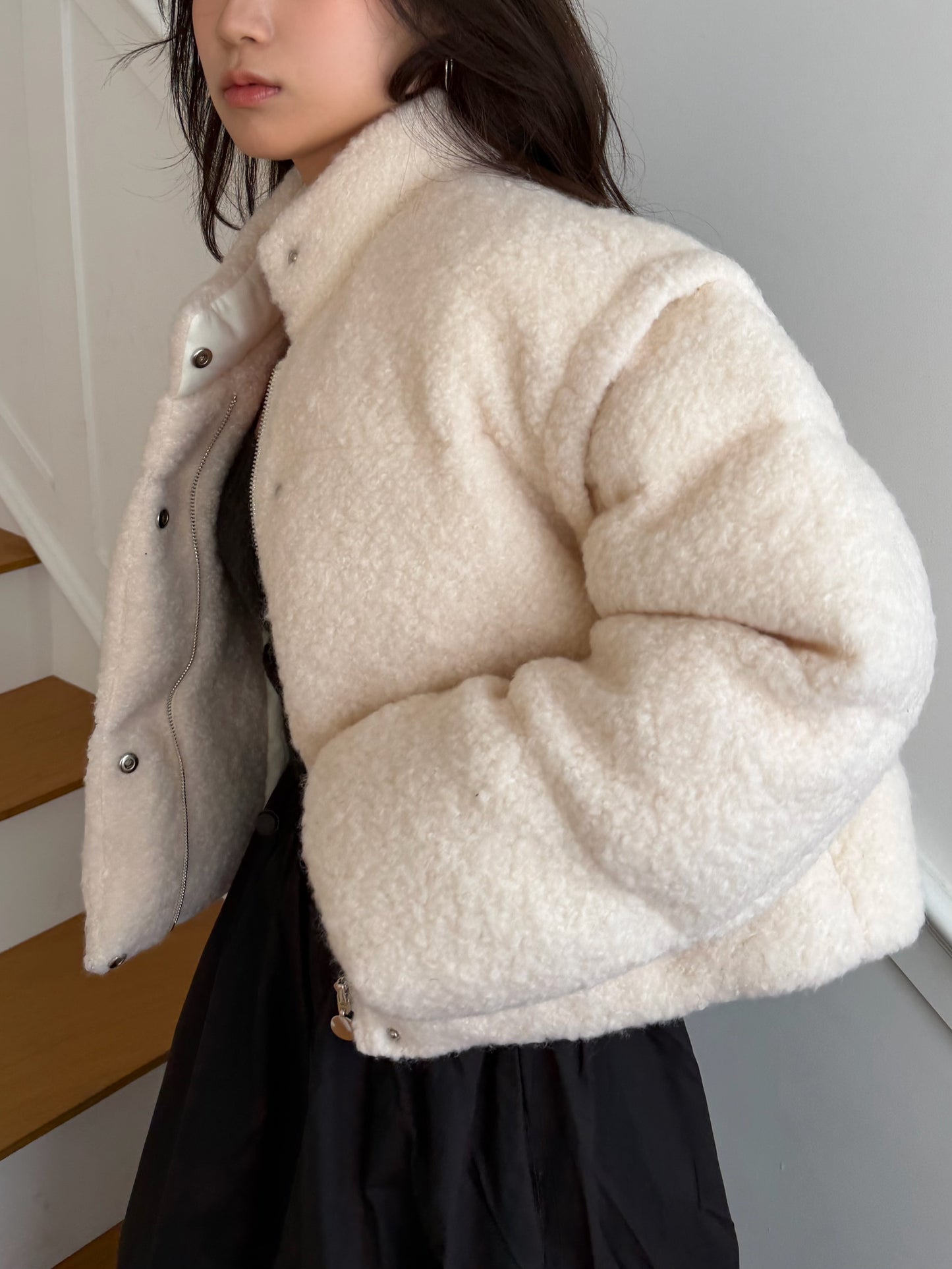 【即納】◆送料無料◆ snowman short down jacket