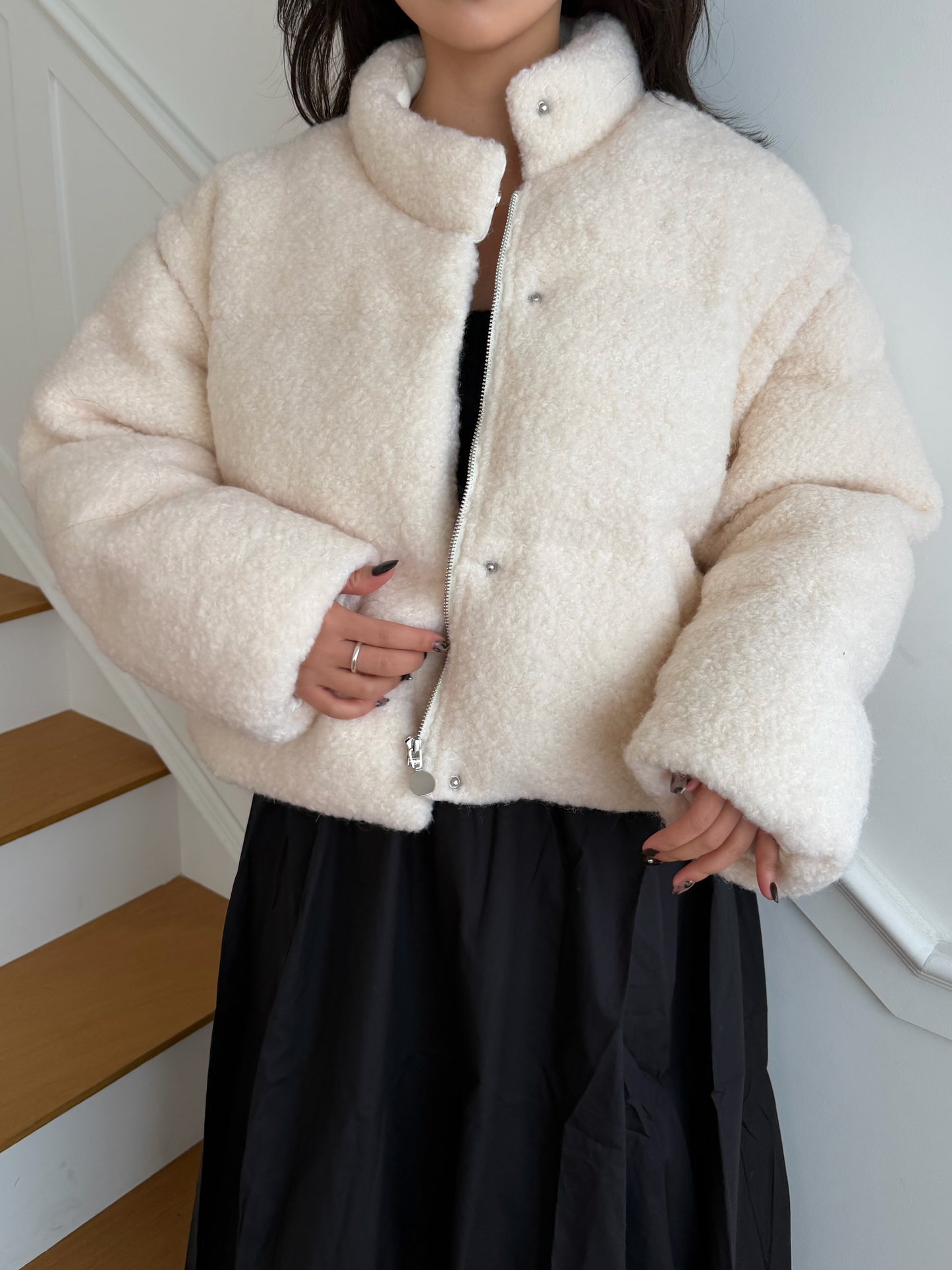 【即納】◆送料無料◆ snowman short down jacket