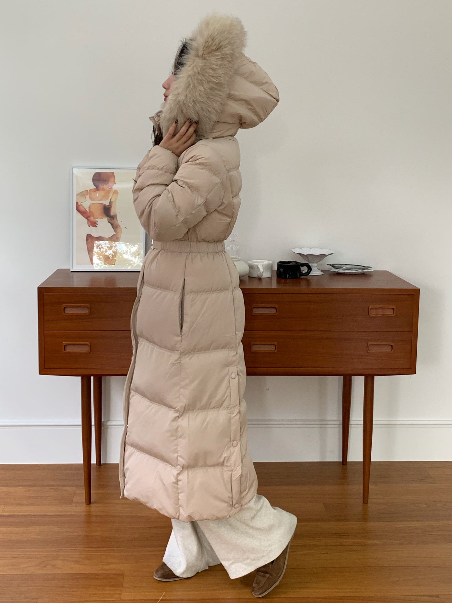 【予約】◆送料無料◆snow dust long pedding / beige