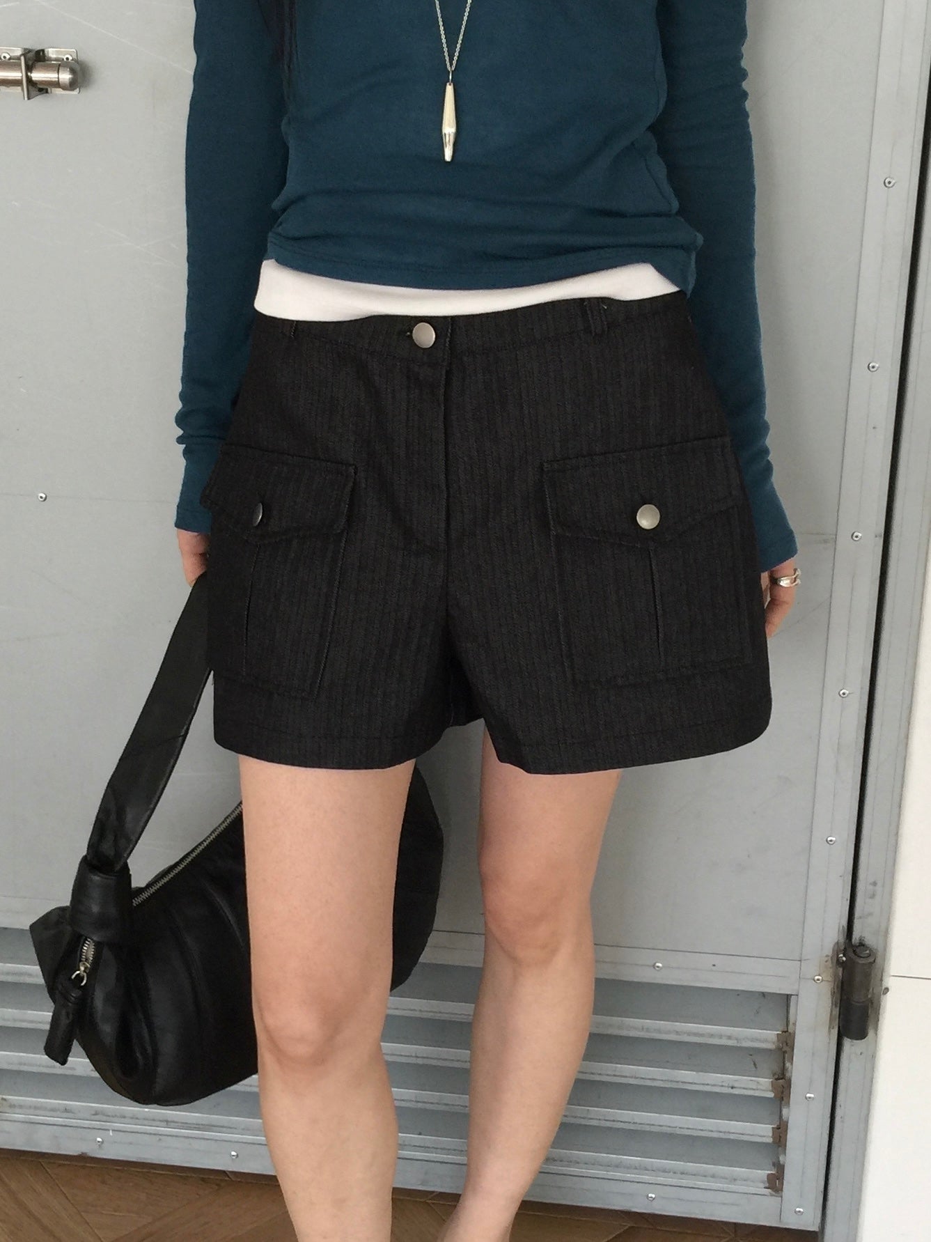 double pocket short pants