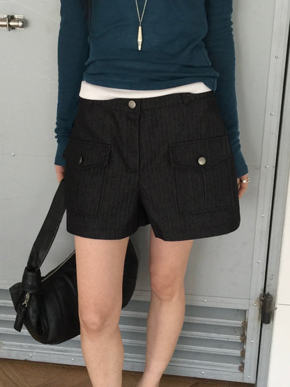 double pocket short pants