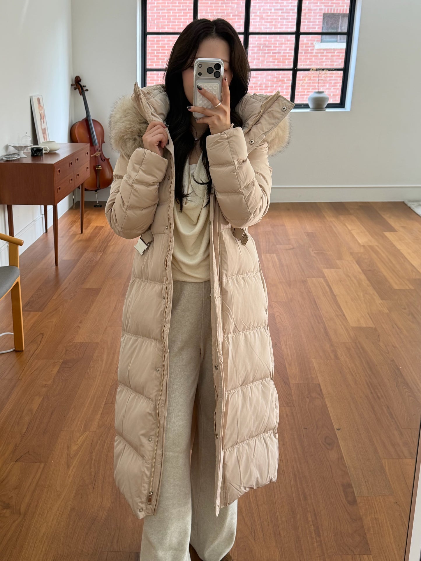 【予約】◆送料無料◆snow dust long pedding / beige