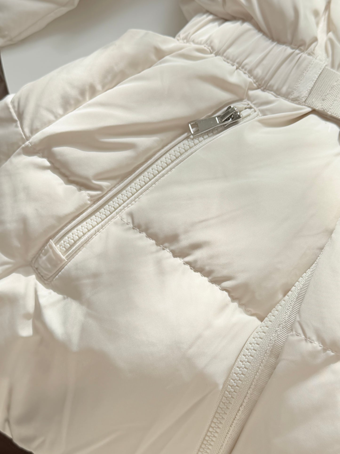 【予約】◆送料無料◆side pocket short down jacket / ivory