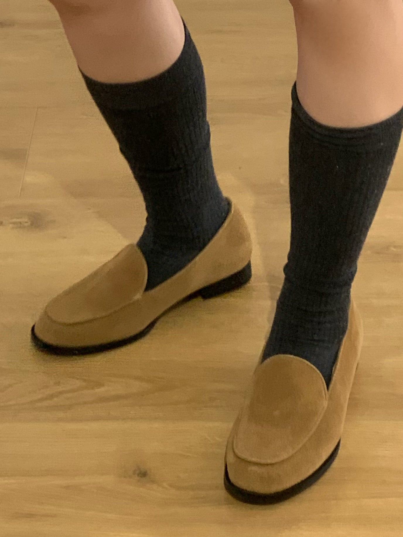 【送料無料】real suede round loafer (本革)
