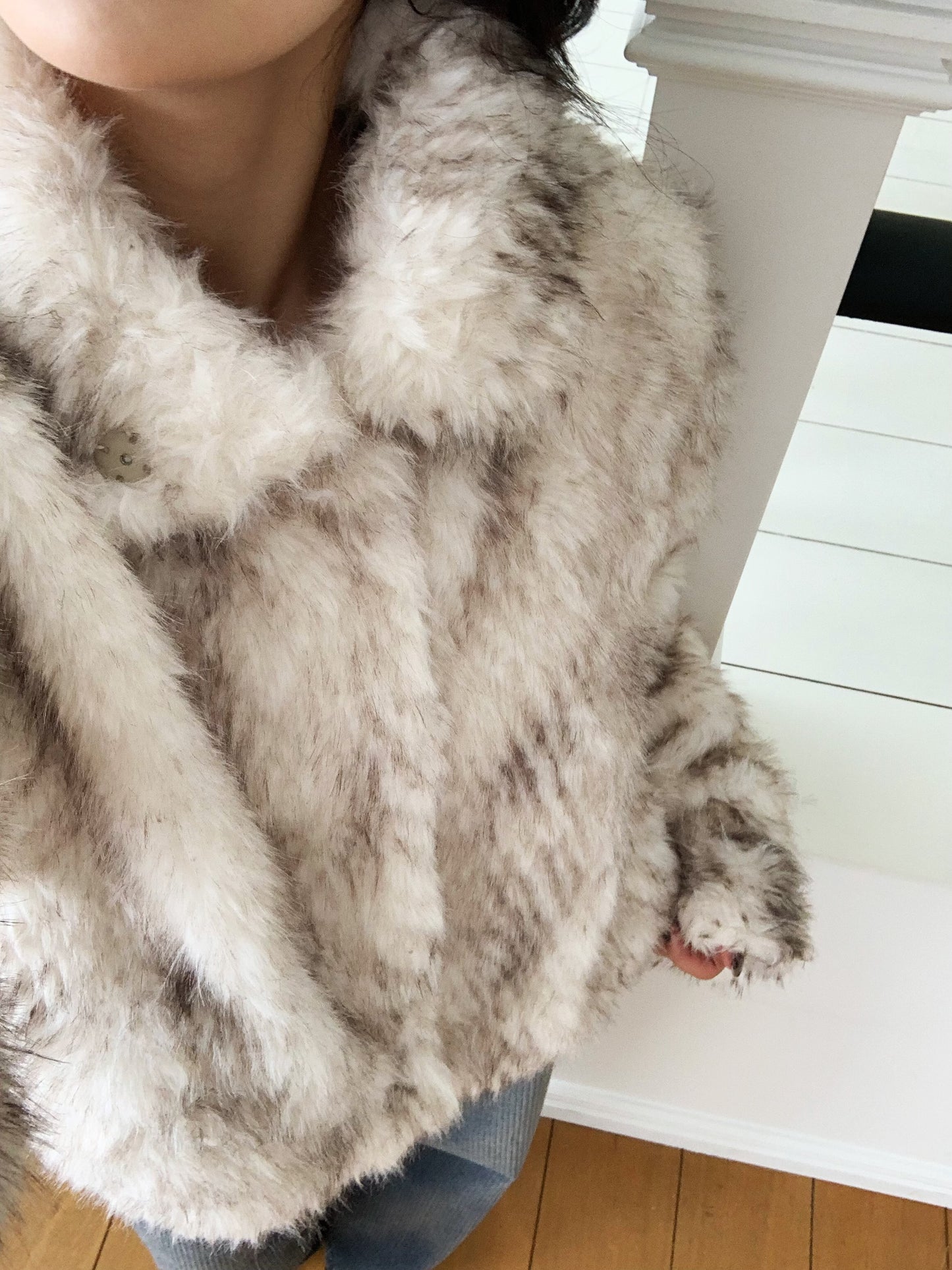 【予約】ombre fake fur jacket