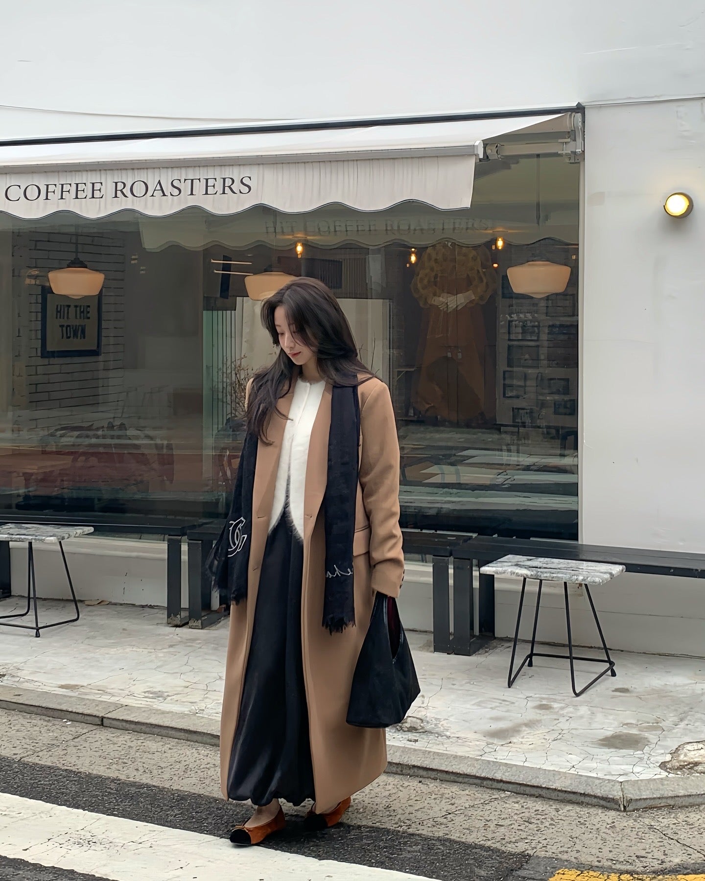 【即納】double bottun over chester coat / brown