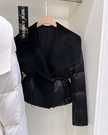 【予約】shawl collar light down / black