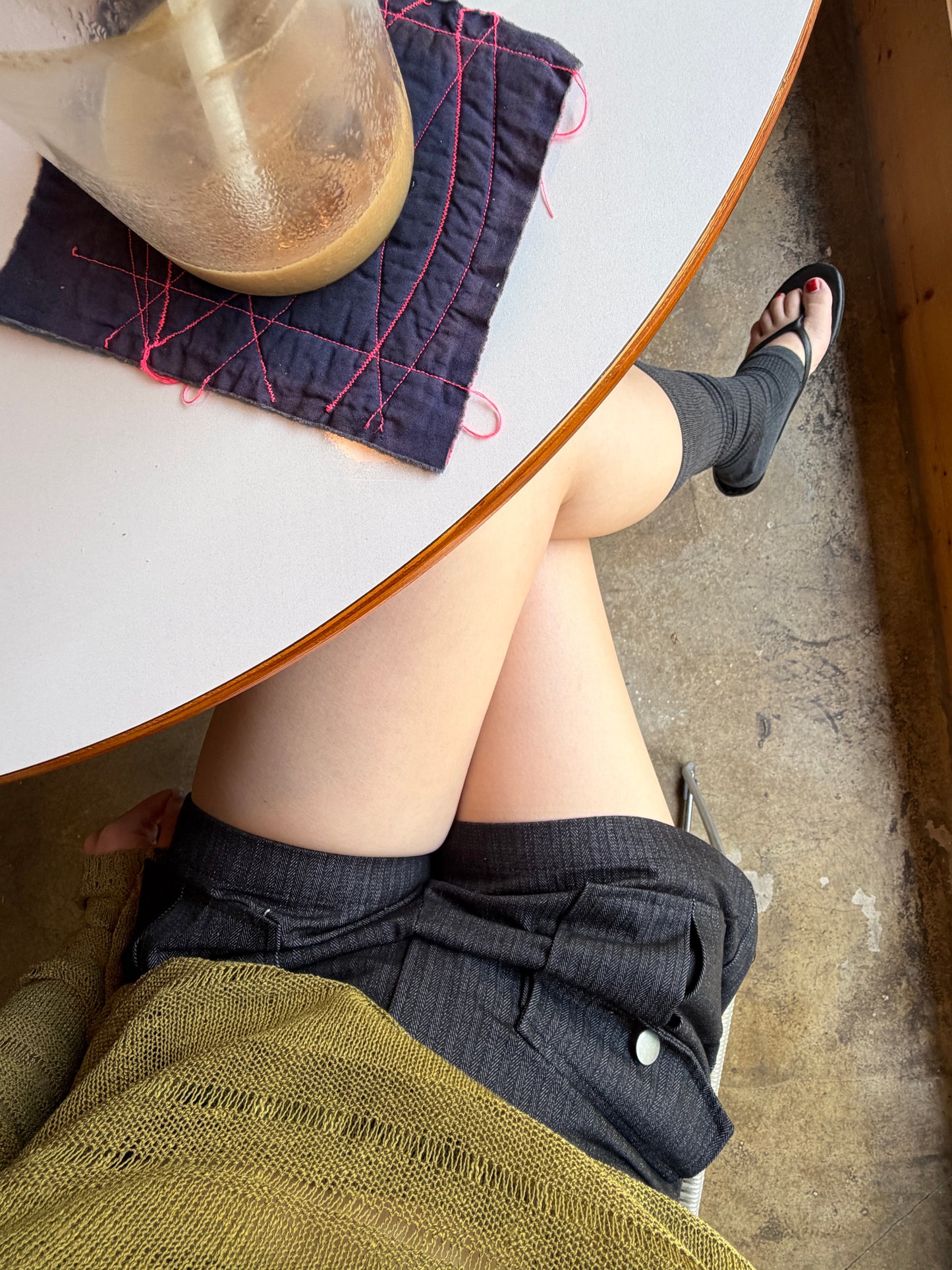double pocket short pants