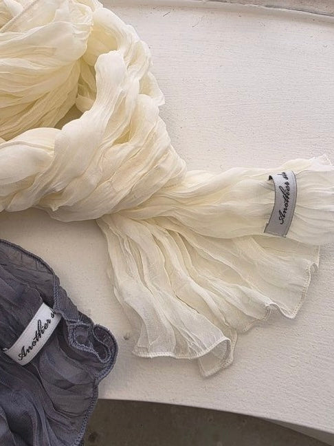 chiffon scarf / 2color