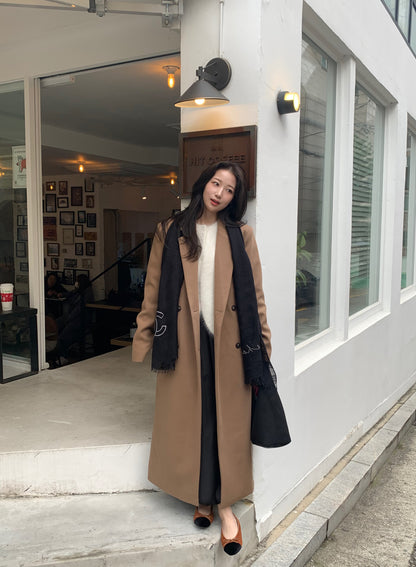 【即納】double bottun over chester coat / brown