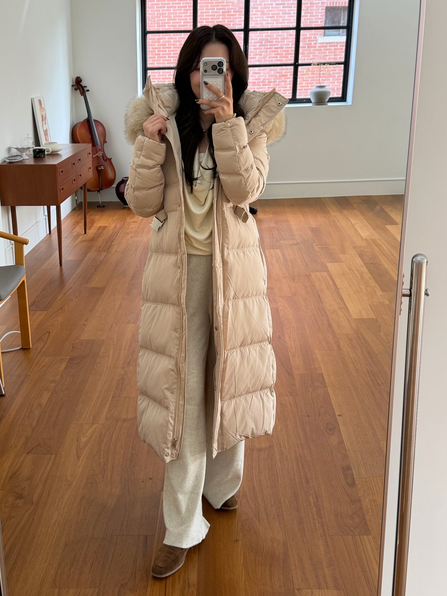 【予約】◆送料無料◆snow dust long pedding / beige