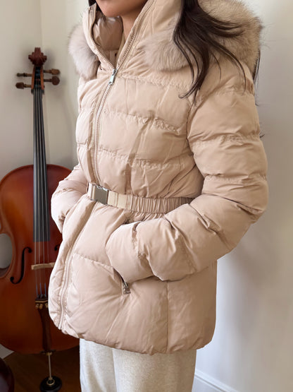 【予約】◆送料無料◆side pocket short down jacket / beige