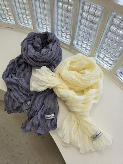 chiffon scarf / 2color