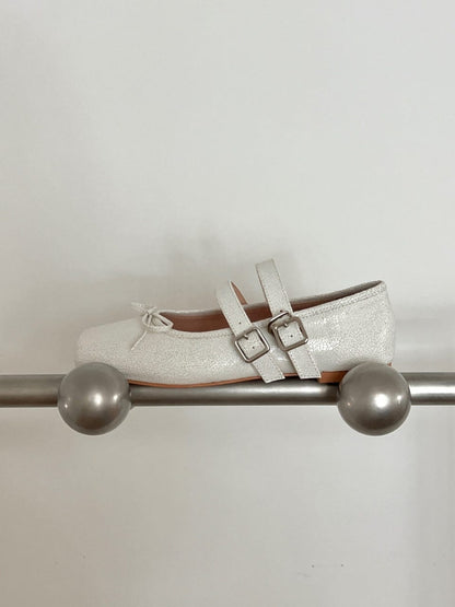 【送料無料】double belt ballerina shoes / 2color