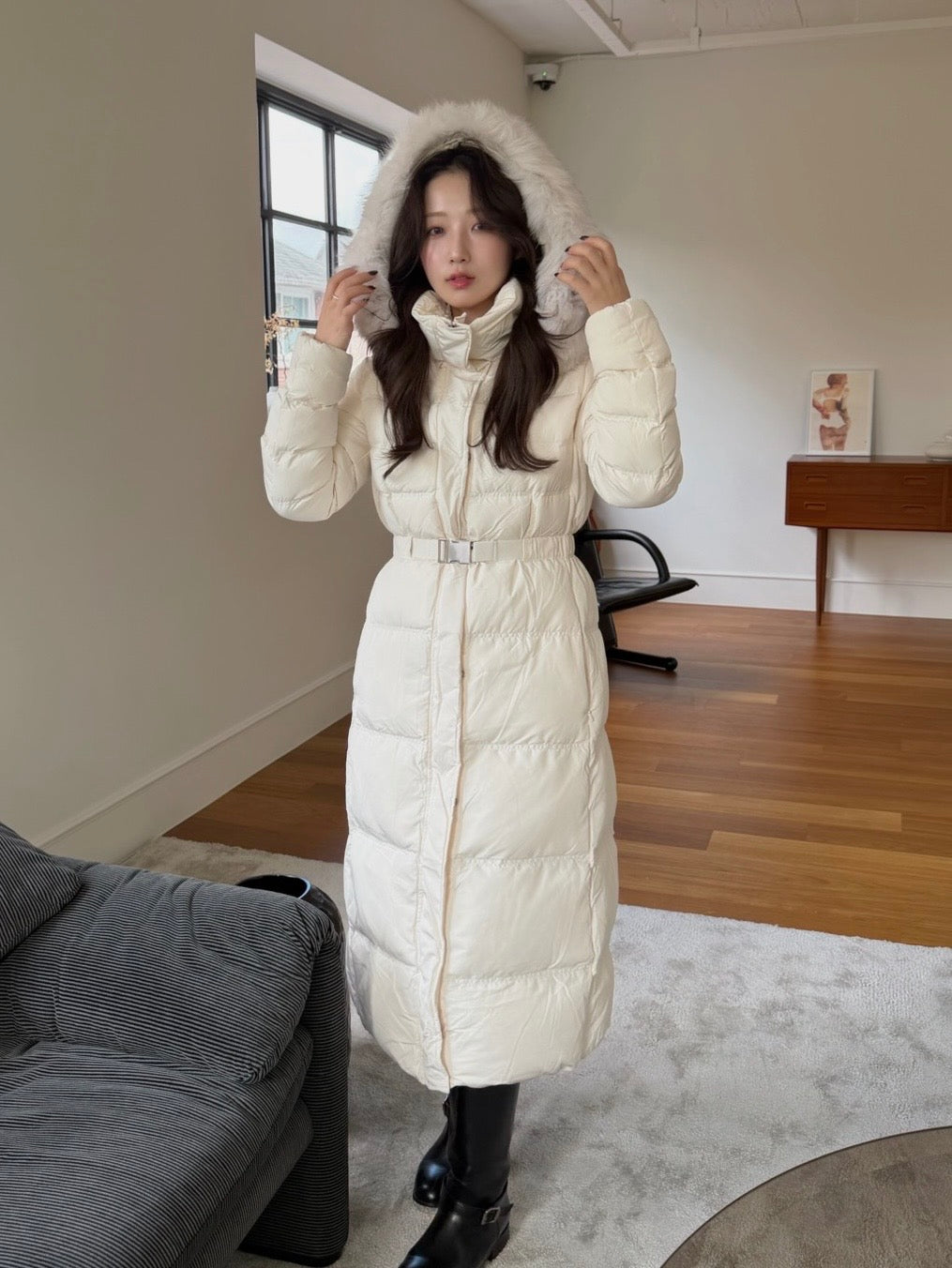 【予約】◆送料無料◆snow dust long pedding / ivory