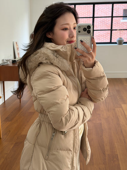 【予約】◆送料無料◆side pocket short down jacket / beige