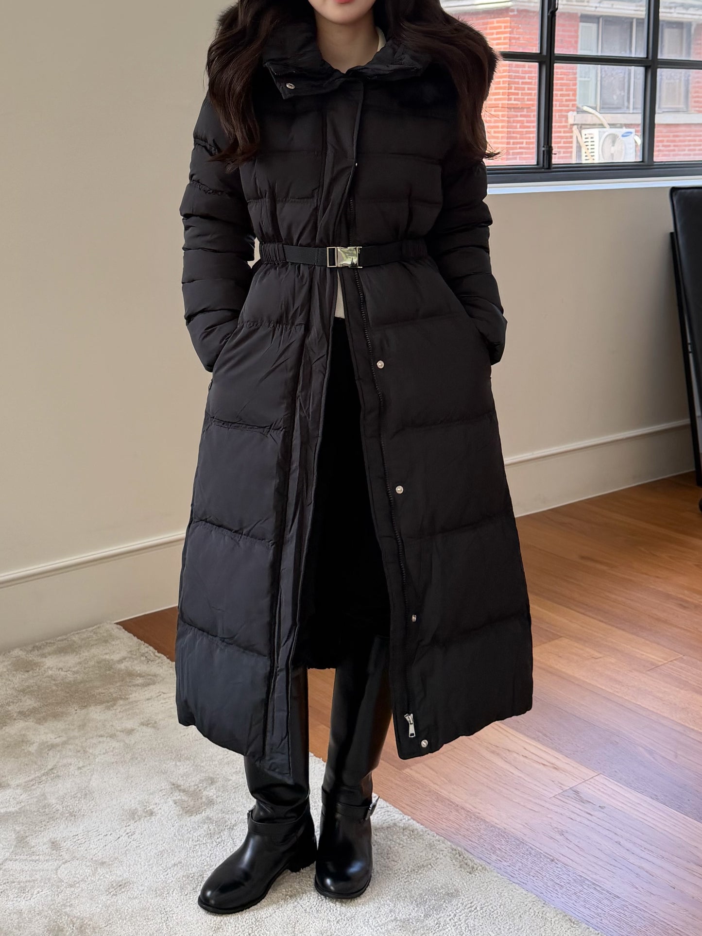 【予約】◆送料無料◆snow dust long pedding / black