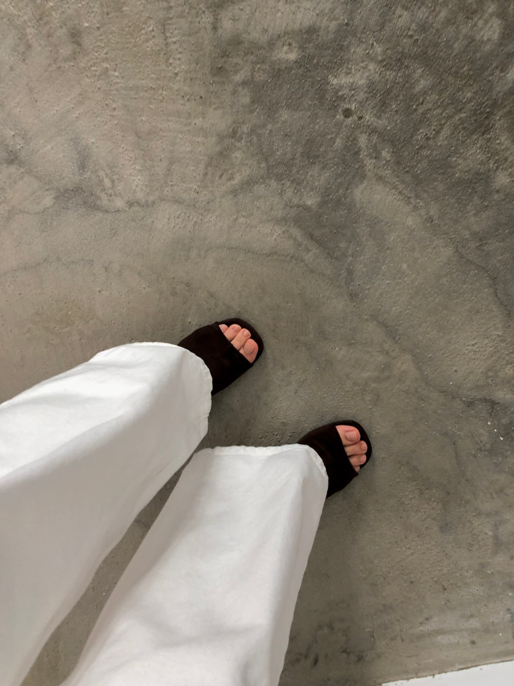 【送料無料】suede wedge heel sandals  / 2color