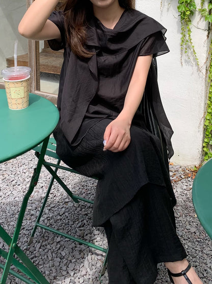 scarf blouse / 2color