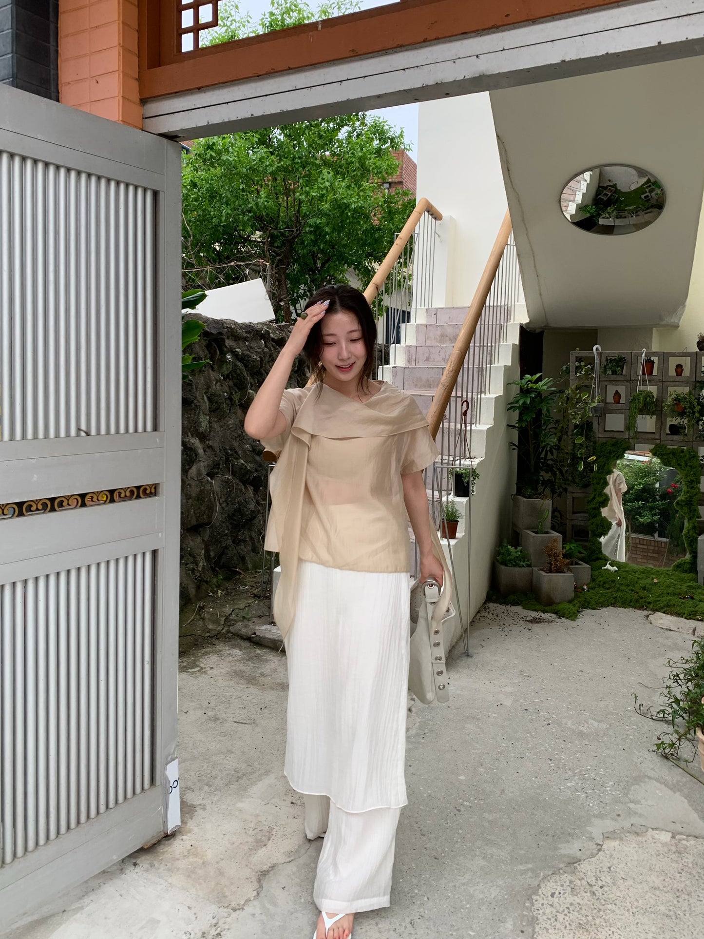 wrap wide pants / 3color
