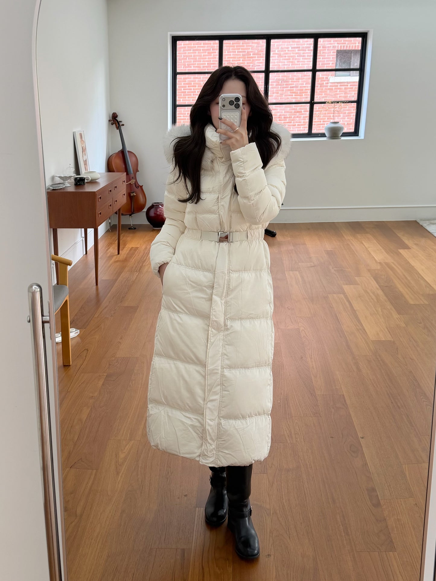 【予約】◆送料無料◆snow dust long pedding / ivory