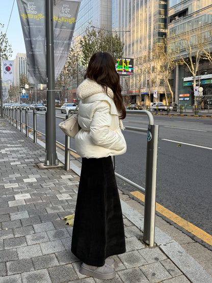 【予約】shawl collar light down / ivory