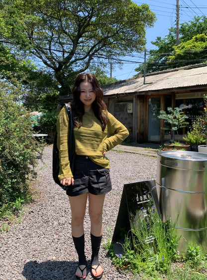 double pocket short pants
