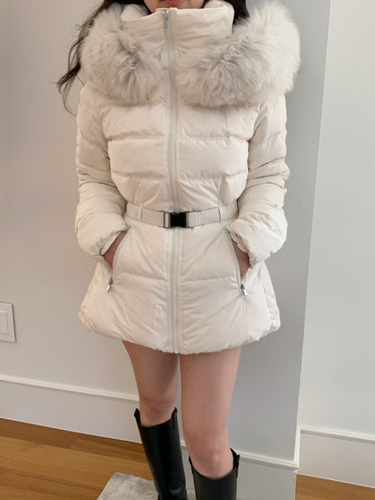 【予約】◆送料無料◆side pocket short down jacket / ivory