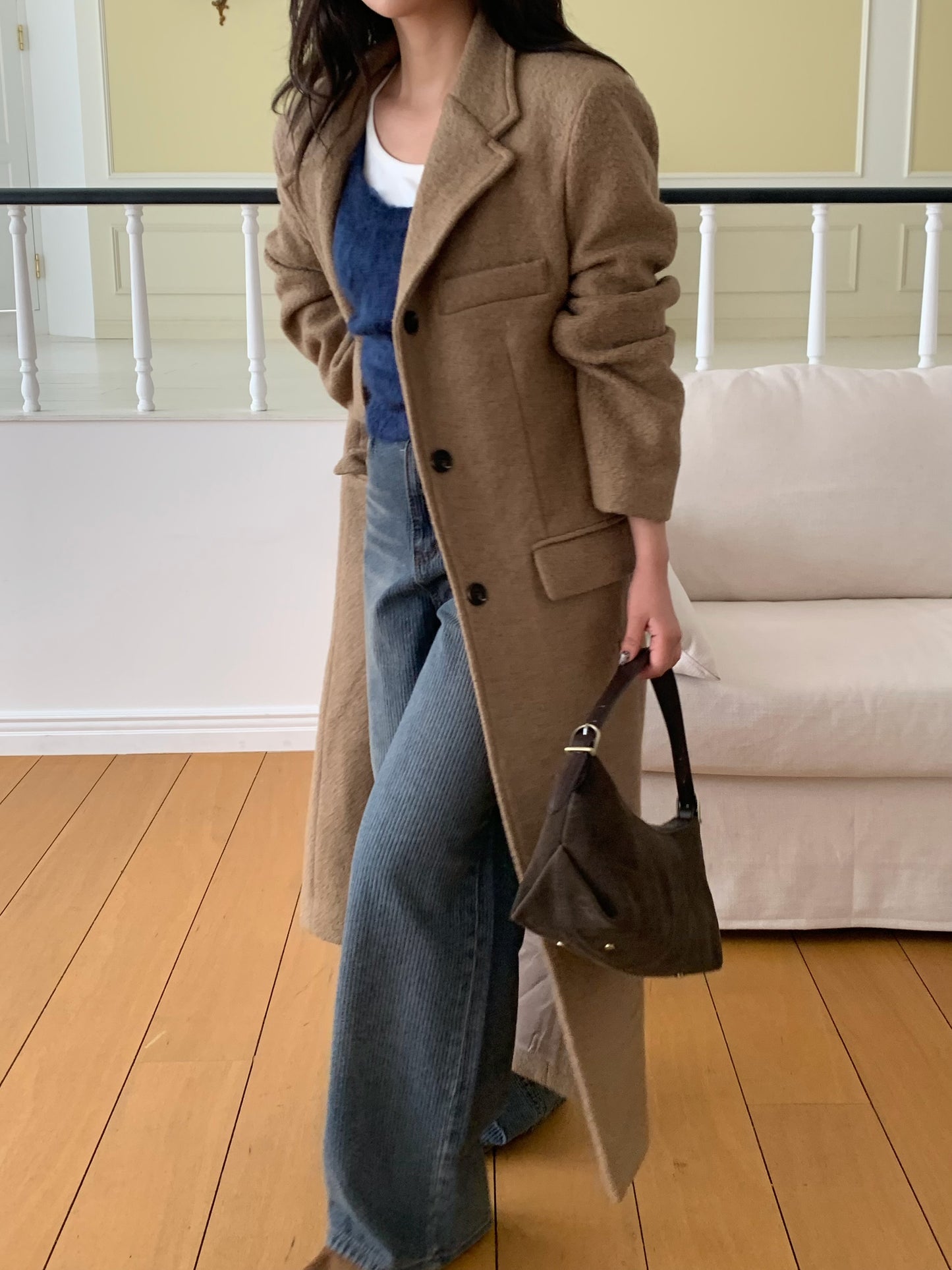 【予約】◆送料無料◆teddy long coat  / camel