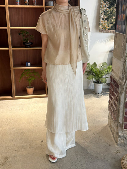 wrap wide pants / 3color
