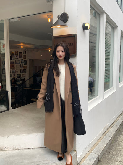 【即納】double bottun over chester coat / brown