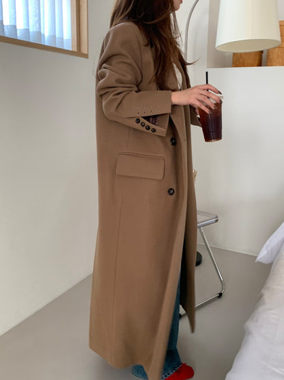 【即納】double bottun over chester coat / brown