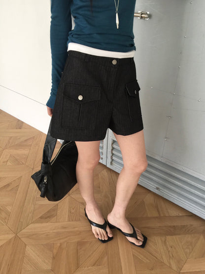 double pocket short pants