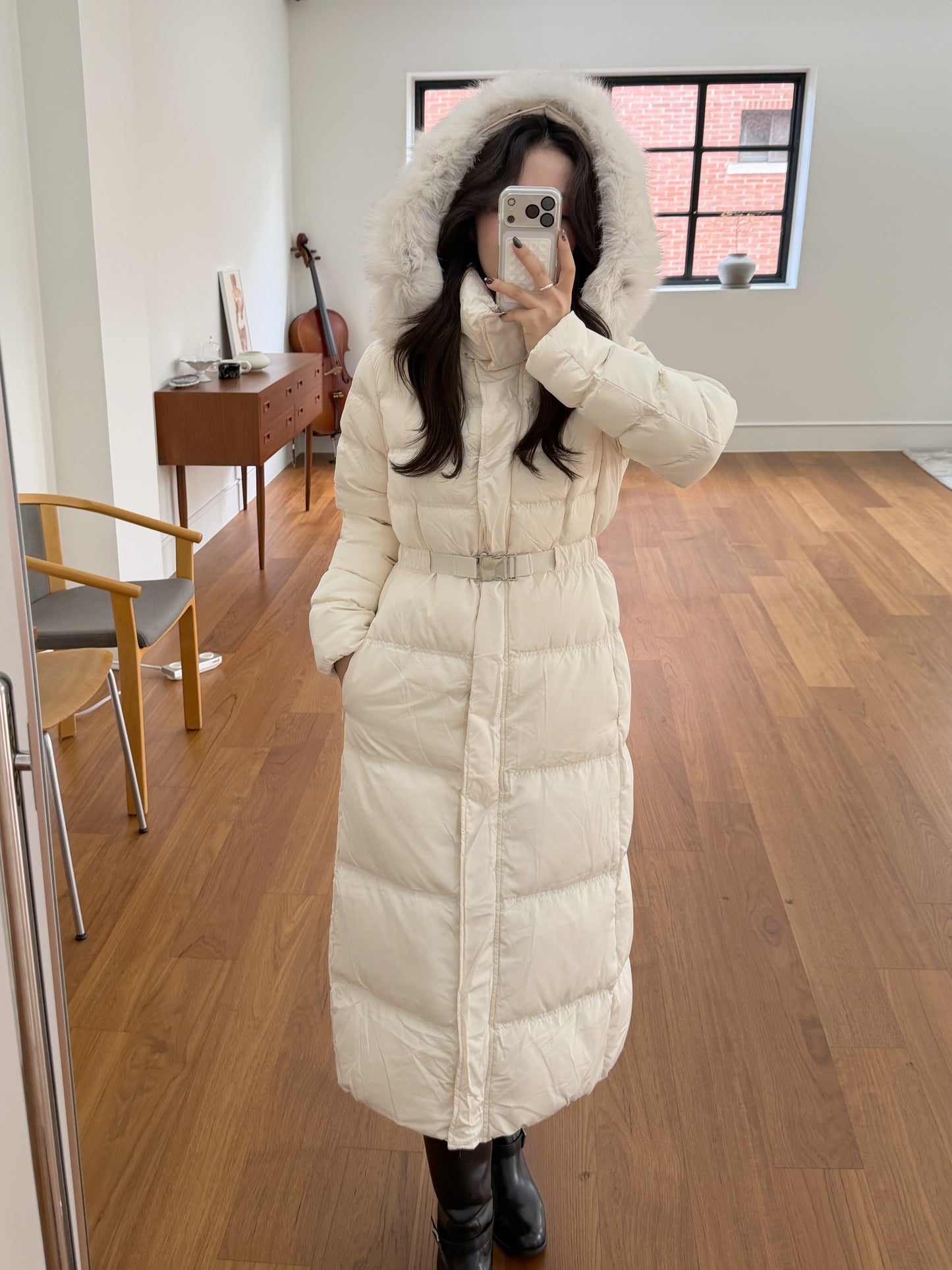 【予約】◆送料無料◆snow dust long pedding / ivory