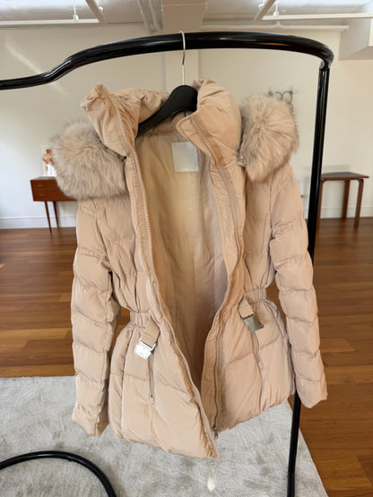 【予約】◆送料無料◆side pocket short down jacket / beige