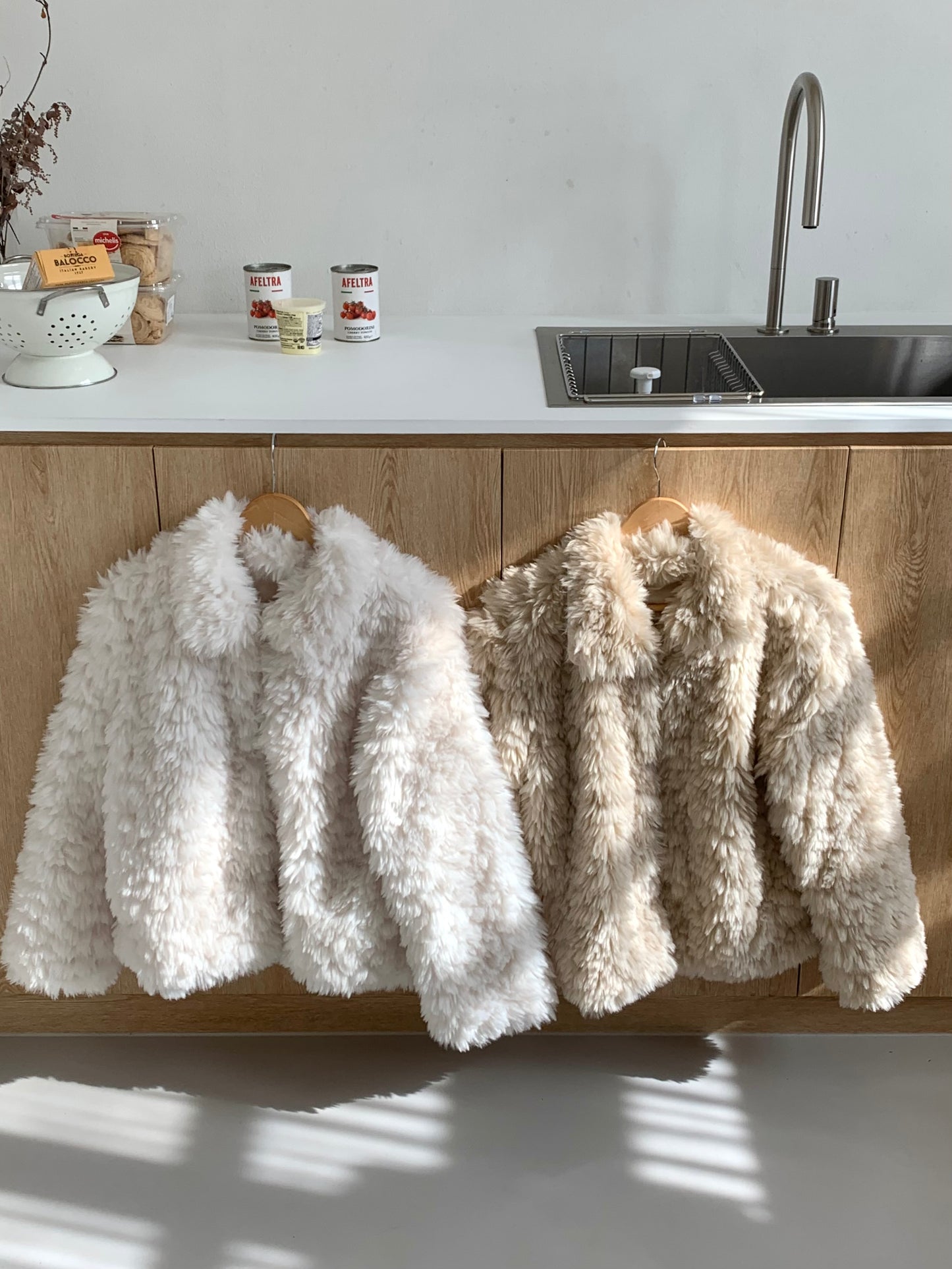 【予約】cotton candy fur jacket / milk white