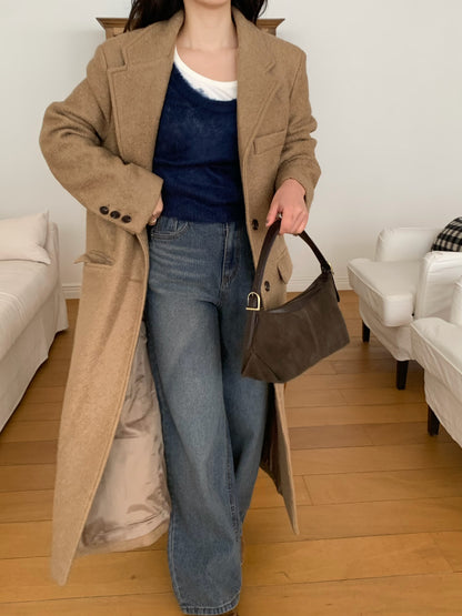 【予約】◆送料無料◆teddy long coat  / camel