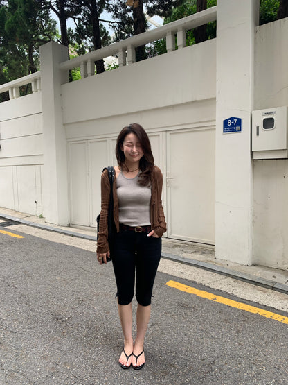 see through lib cardigan / 5color